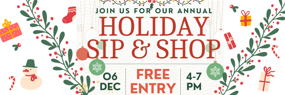 Holiday Sip and Shop